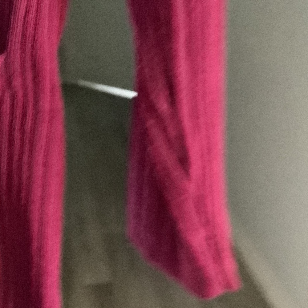 Chico's Ribbed Cardigan Sweater - Fuchsia - Picture 6 of 8